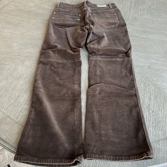 Polo by Ralph Lauren - High-Waisted, Flare-Leg, Chocolate-Brown Jeans - SZ 6 - Picture 12 of 15